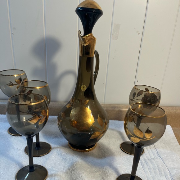 Vintage Bohemian Decanter Set - Picture 1 of 8